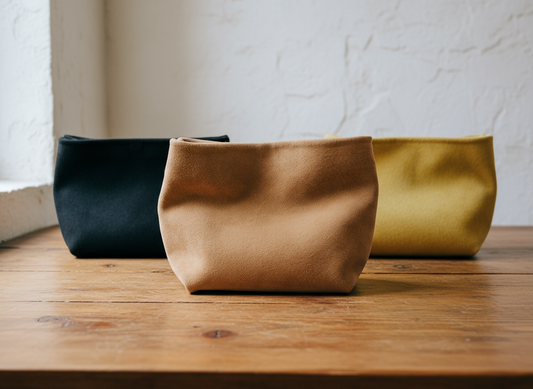 Hapkeh Sleek Suede Clutch