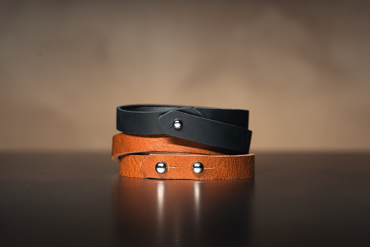 Leather Double Wrap Bracelet